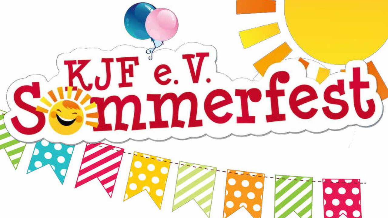 Das Logo mit dem Schriftzug KJF e.V. Sommerfest.