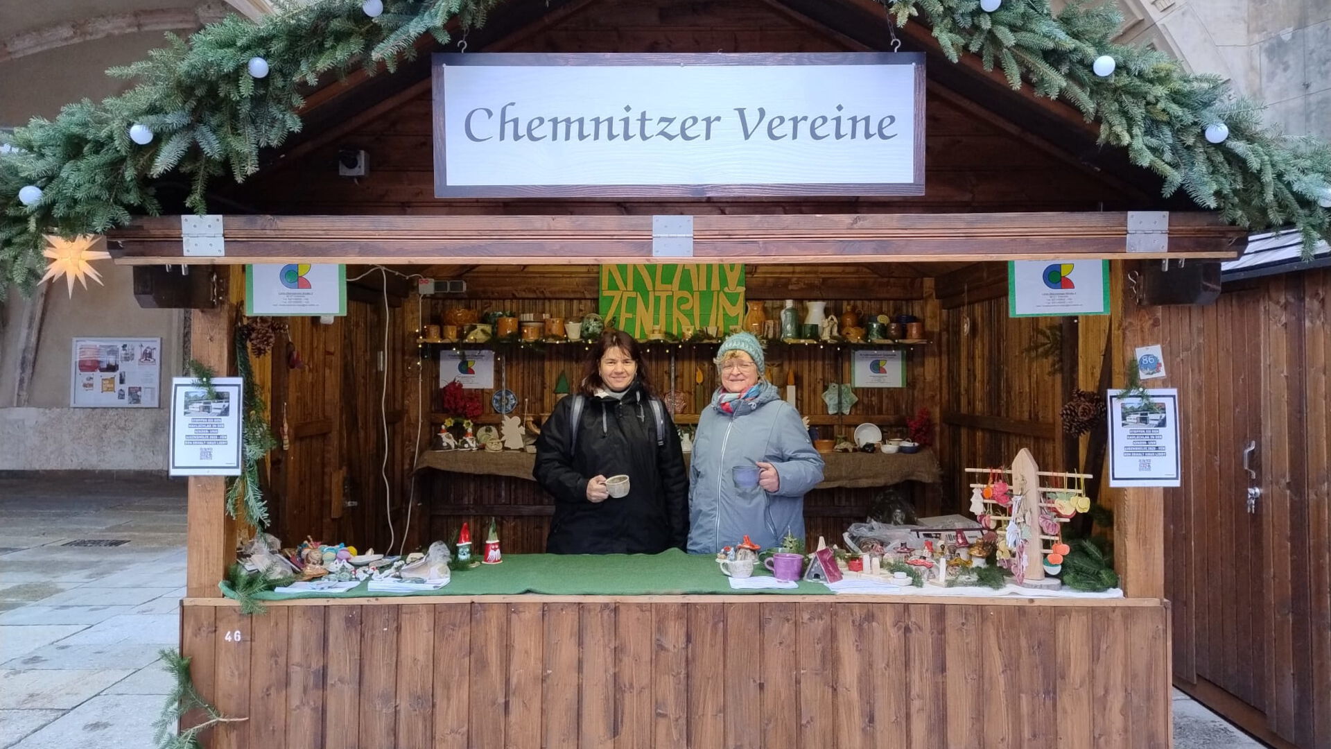 Kreativzentrum und Haus Liddy auf dem Weihnachtsmarkt