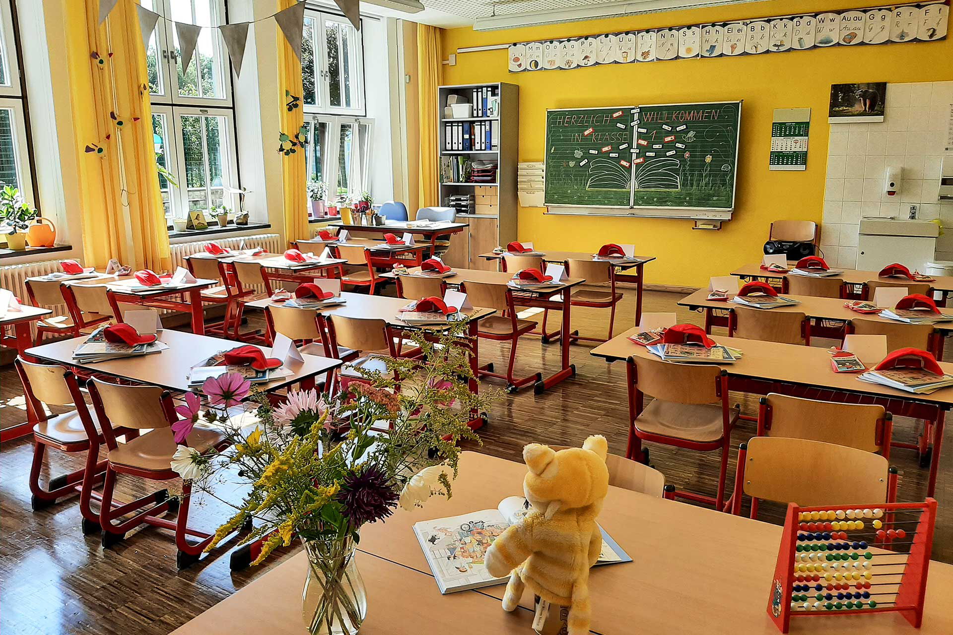 Ein Klassenzimmer der Grundschule Annenschule.